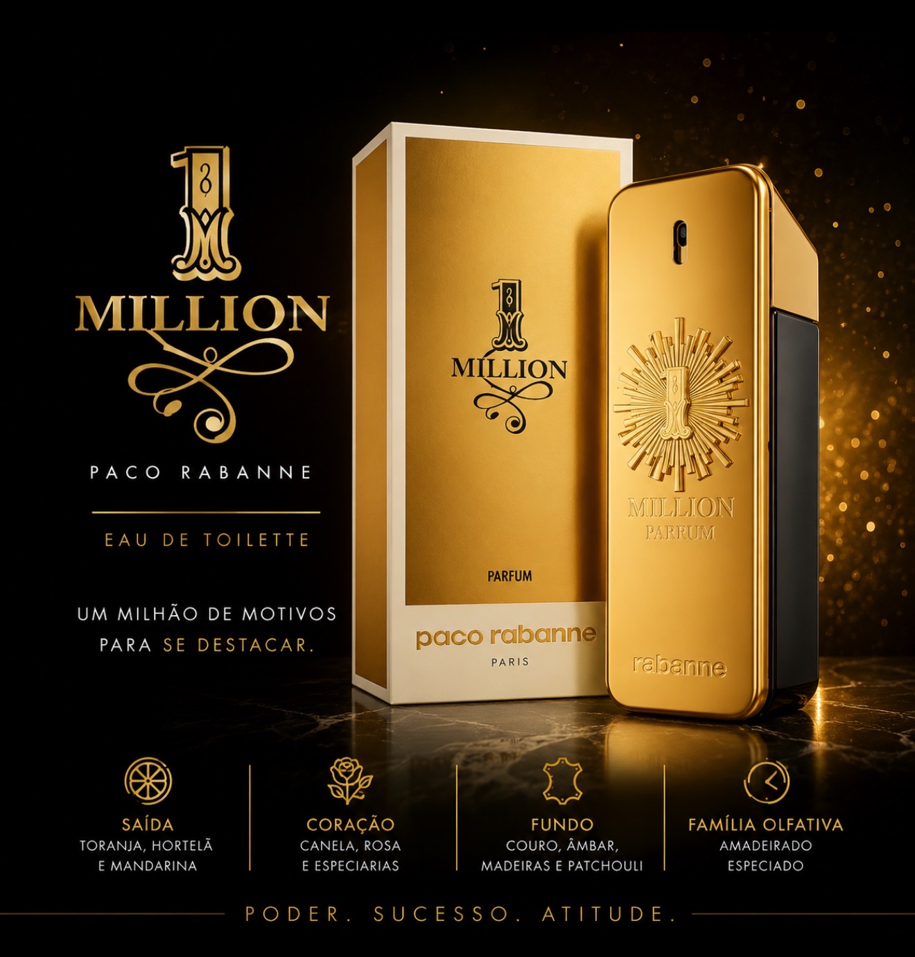 Perfume Paco Rabanne 1 million EDT 100ml