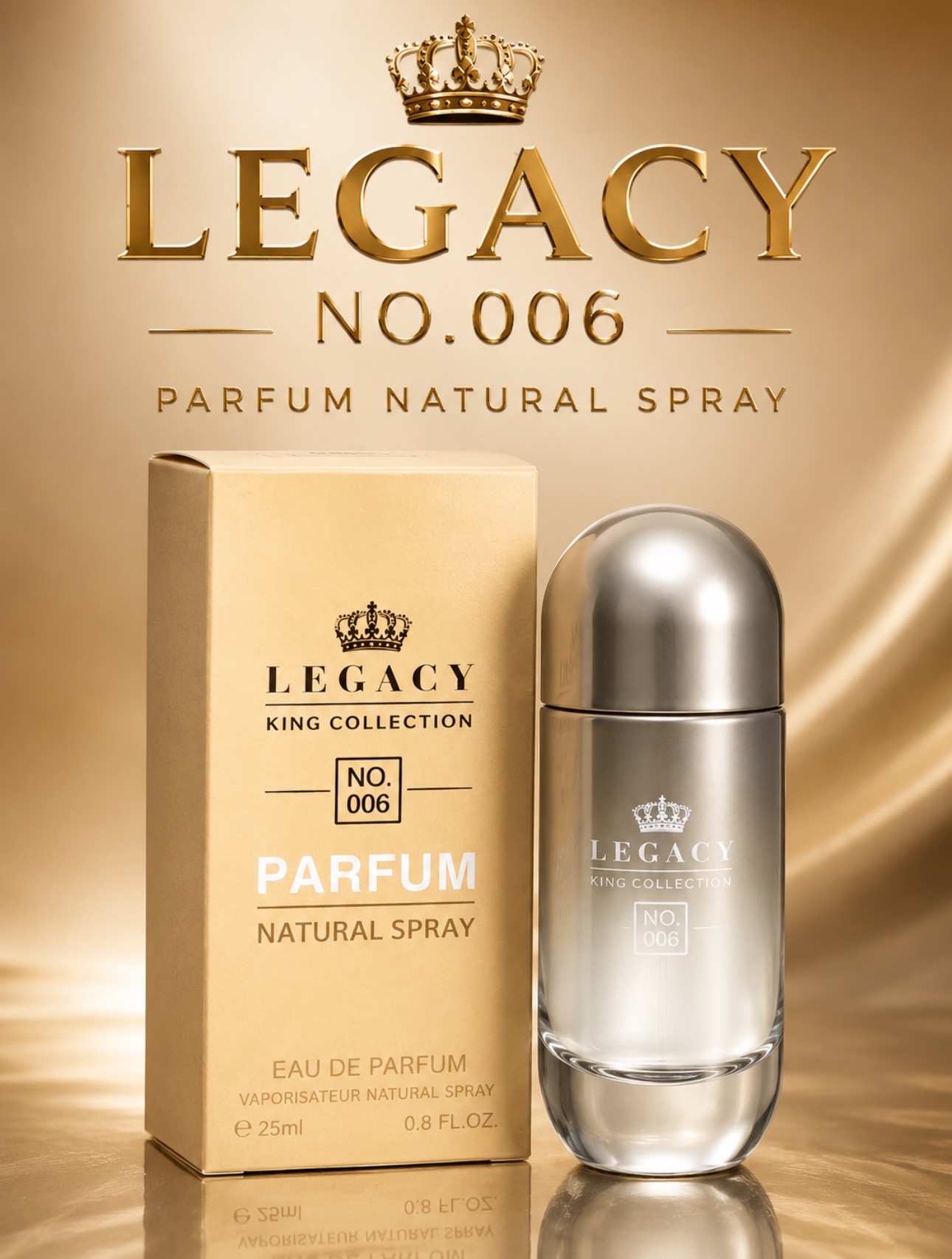 Perfume Legacy King Collection Parfum natural spray NO. 006 EDP 25ml
